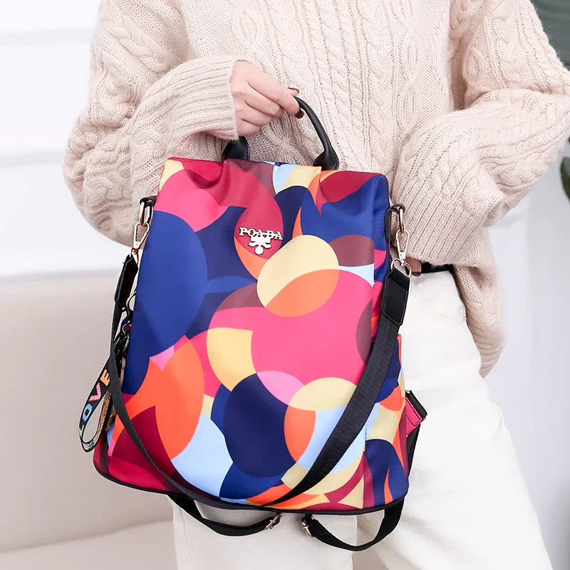 Damenrucksack mit Versteckten Taschen Wasserdicht Anti-Diebstahl Design Leicht | Sansoti