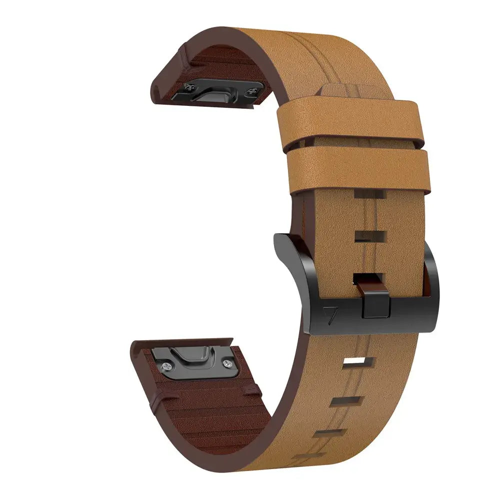 Leather Watch Strap with Quick Release Stylish Design Comfortable Wear Universal Fit Wristwatch | Sansoti
