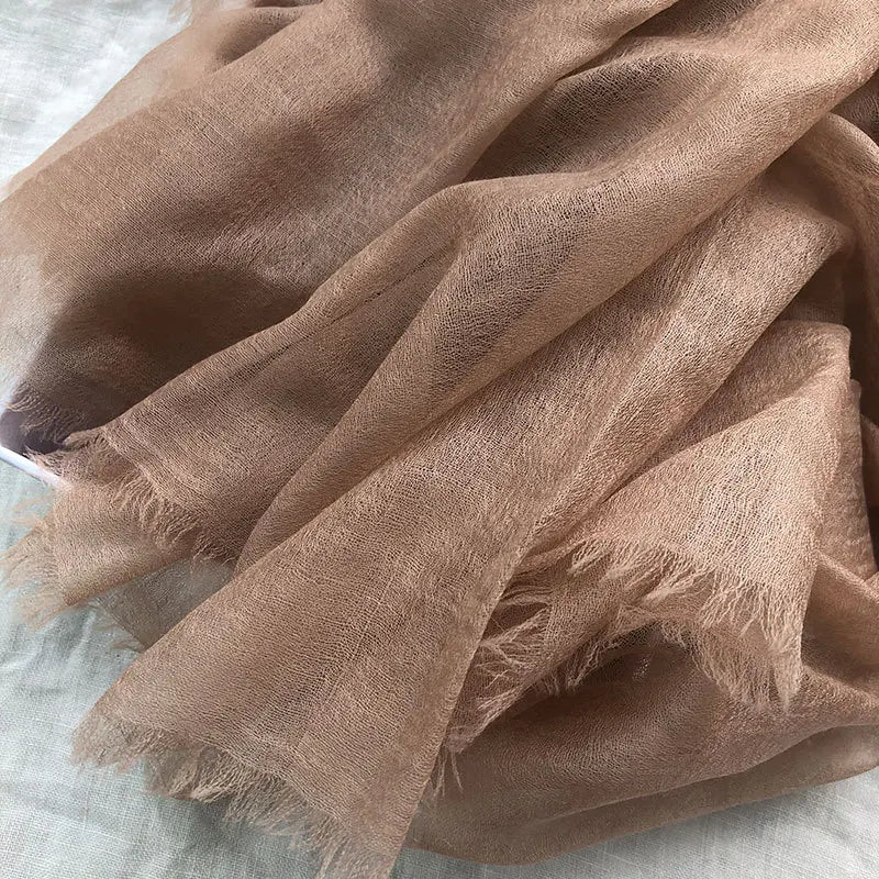 Kaschmirschal Damen Herren 230x100cm Feinster Ringspinn-Kaschmir Ultralight Weicher Winterschal Vierjahreszeiten | Sansoti