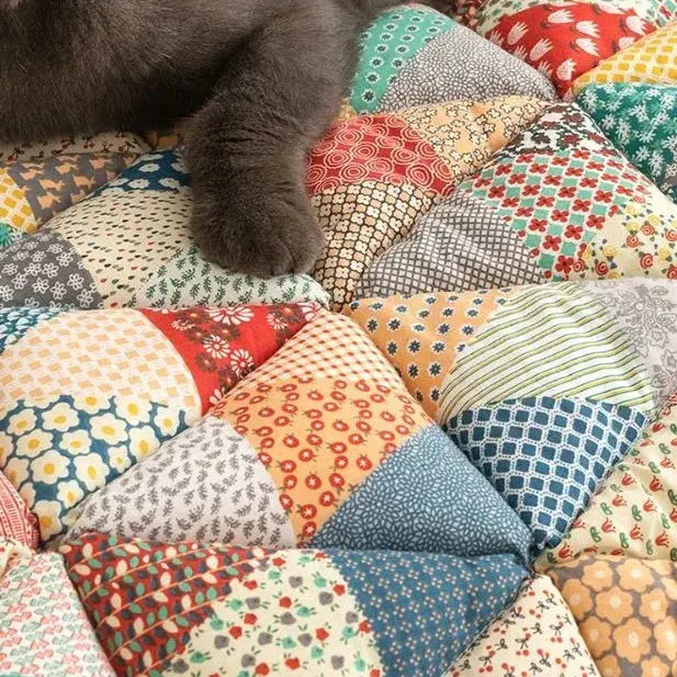 Weiche Blumen-Sofahusse – waschbare Schutzmatte für Katzen und Hunde – Sofabezug | Sansoti