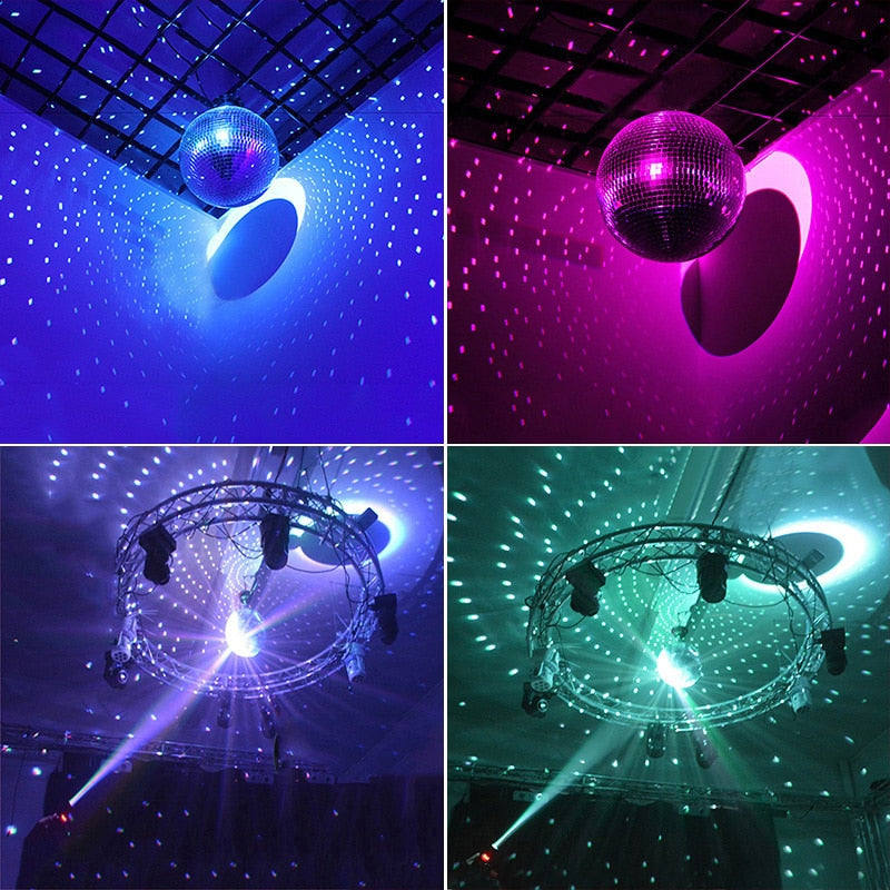 Large Rotating Mirror Disco Ball with Motor Option for Party, DJ, and Stage Lighting 10–30CM | Sansoti