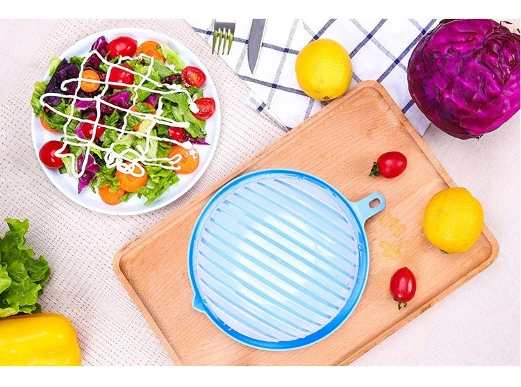 Gemüse- und Salatschüssel mit integriertem Sieb – Multifunktionales Küchenwerkzeug | Sansoti