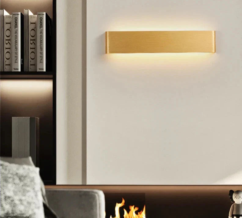 Ultra-thin Design Wall Lamp APHRODITE — Modern Aluminum LED Wall Lighting with Acrylic Shade | Sansoti