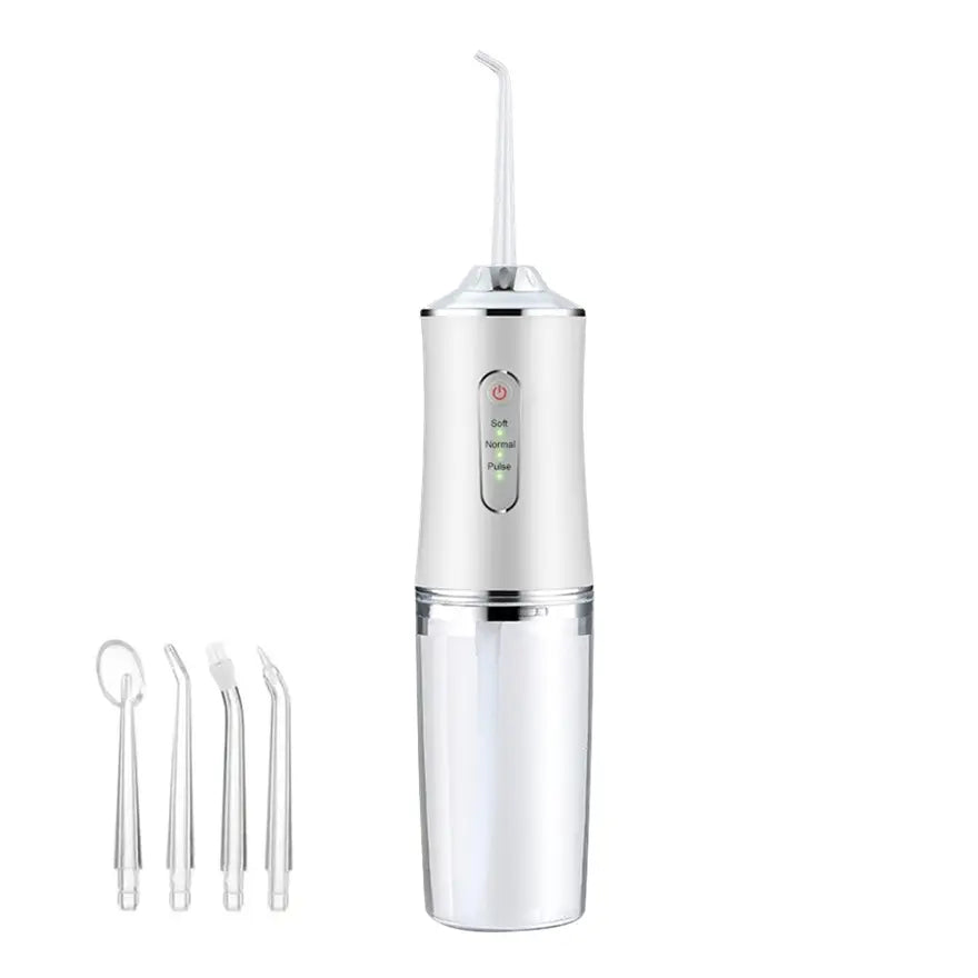 Draagbare Monddouche Oplaadbaar 4 Drukstanden Waterflossing Tandverzorging Thuis Onderweg Draadloos Compact | Sansoti