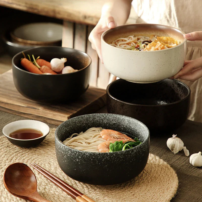 Set de 4 bols à soupe en céramique design moderne | Sansoti