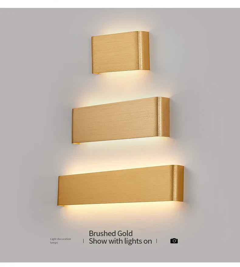 Ultra-thin Design Wall Lamp APHRODITE — Modern Aluminum LED Wall Lighting with Acrylic Shade | Sansoti