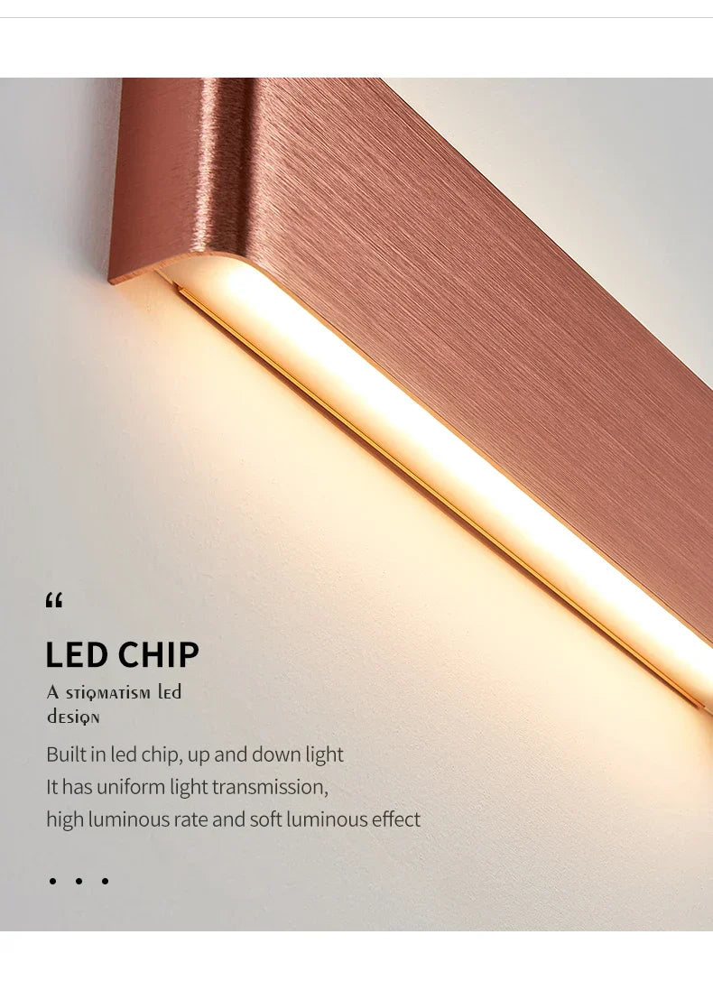 Ultra-thin Design Wall Lamp APHRODITE — Modern Aluminum LED Wall Lighting with Acrylic Shade | Sansoti