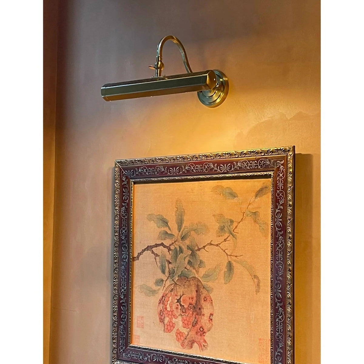 Applique murale design réglable avec col de cygne – Lampe tableau en fer avec douille G9 en chrome, noir ou cuivre | Sansoti