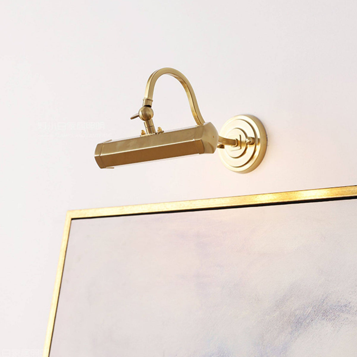 Applique murale design réglable avec col de cygne – Lampe tableau en fer avec douille G9 en chrome, noir ou cuivre | Sansoti
