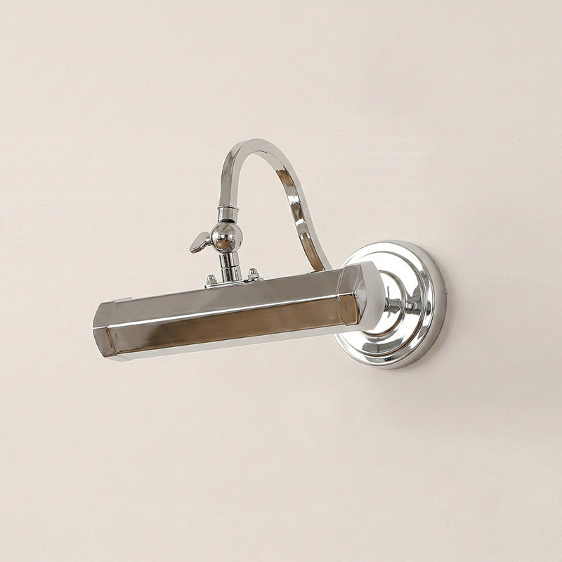Applique murale design réglable avec col de cygne – Lampe tableau en fer avec douille G9 en chrome, noir ou cuivre | Sansoti