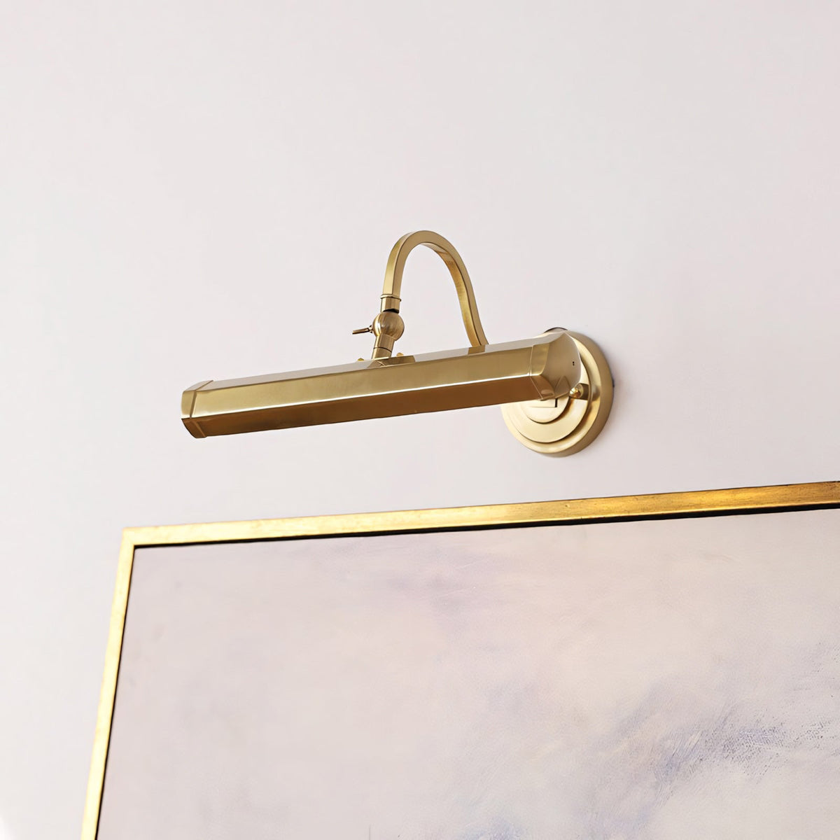 Applique murale design réglable avec col de cygne – Lampe tableau en fer avec douille G9 en chrome, noir ou cuivre | Sansoti