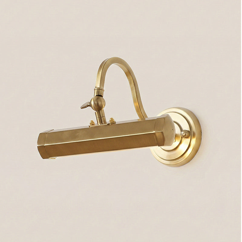 Applique murale design réglable avec col de cygne – Lampe tableau en fer avec douille G9 en chrome, noir ou cuivre | Sansoti