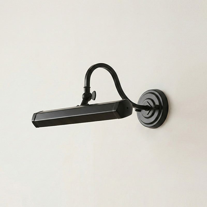 Applique murale design réglable avec col de cygne – Lampe tableau en fer avec douille G9 en chrome, noir ou cuivre | Sansoti