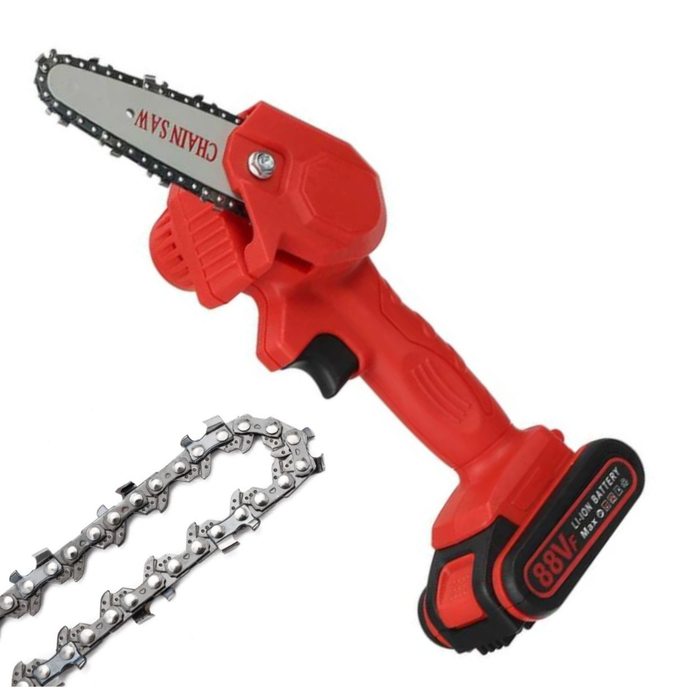 Cordless Mini Chainsaw One-Handed Garden Tool for Pruning and Cutting Branches 88V Garden Maintenance | Sansoti