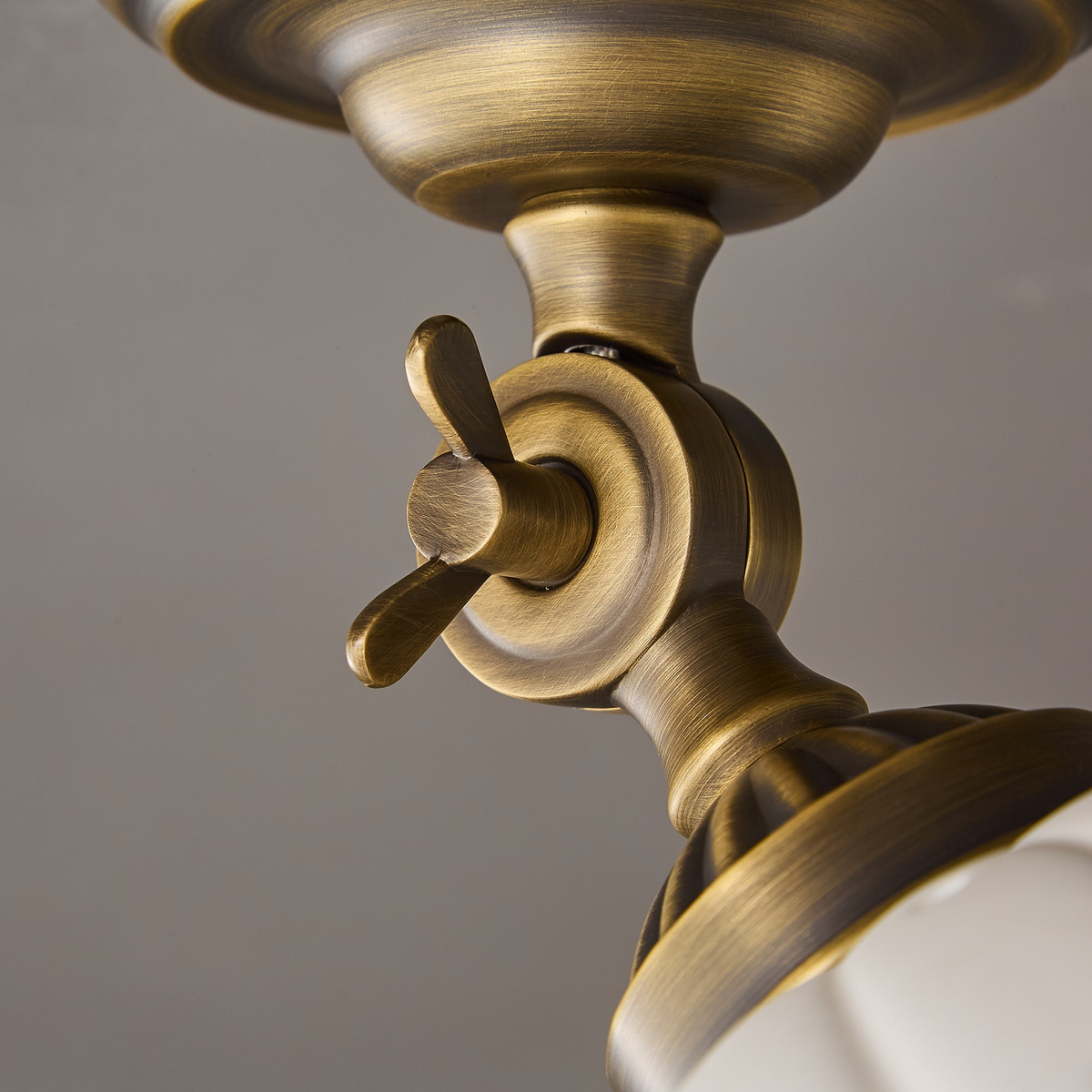 Haylea Ceiling Lamp Ceramic & Brass – Classic Entrance Dining Room Lighting ø 22 cm | Sansoti