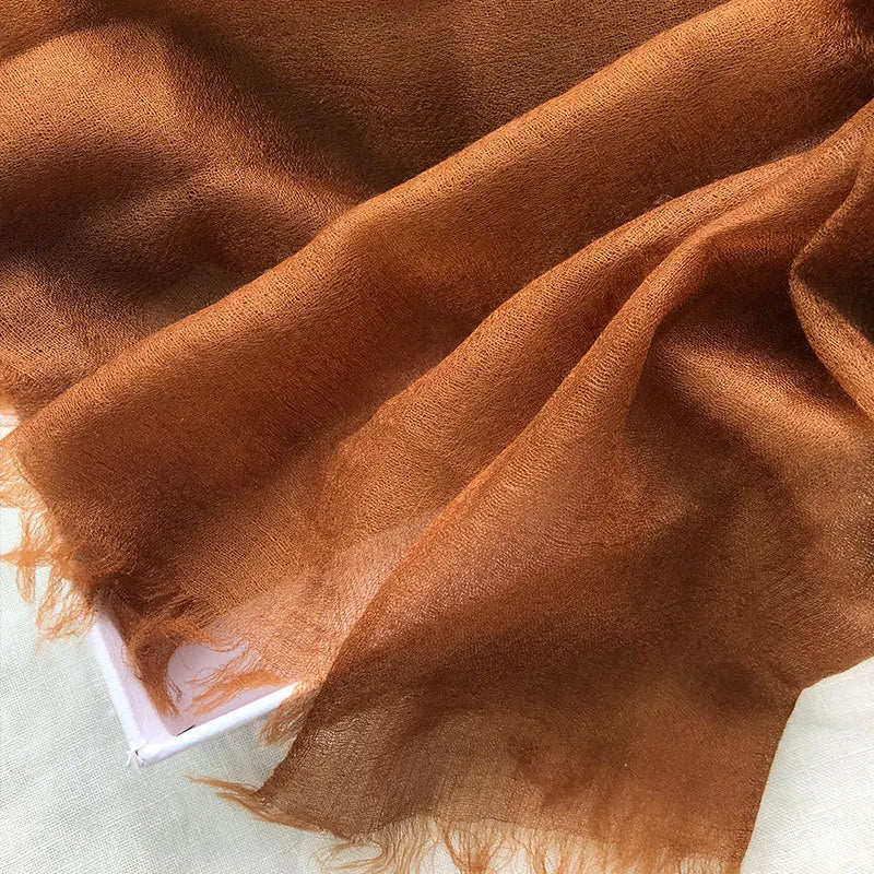 Kaschmirschal Damen Herren 230x100cm Feinster Ringspinn-Kaschmir Ultralight Weicher Winterschal Vierjahreszeiten | Sansoti