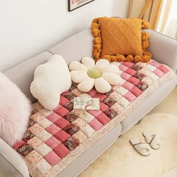 Soft Floral Sofa Cover – Washable Pet Mat for Cats and Dogs – Protective Sofa Cover | Sansoti