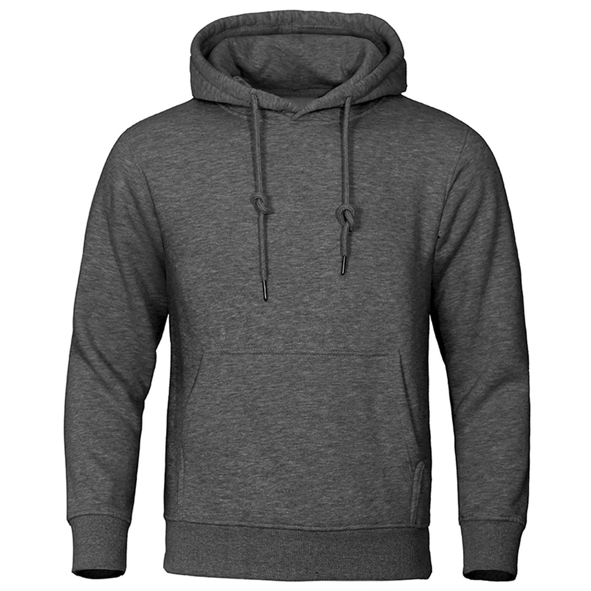 Męska bluza polarowa z kapturem – ciepły sweter na jesień i zimę – wygodny krój – casualowa odzież streetwearowa | Sansoti