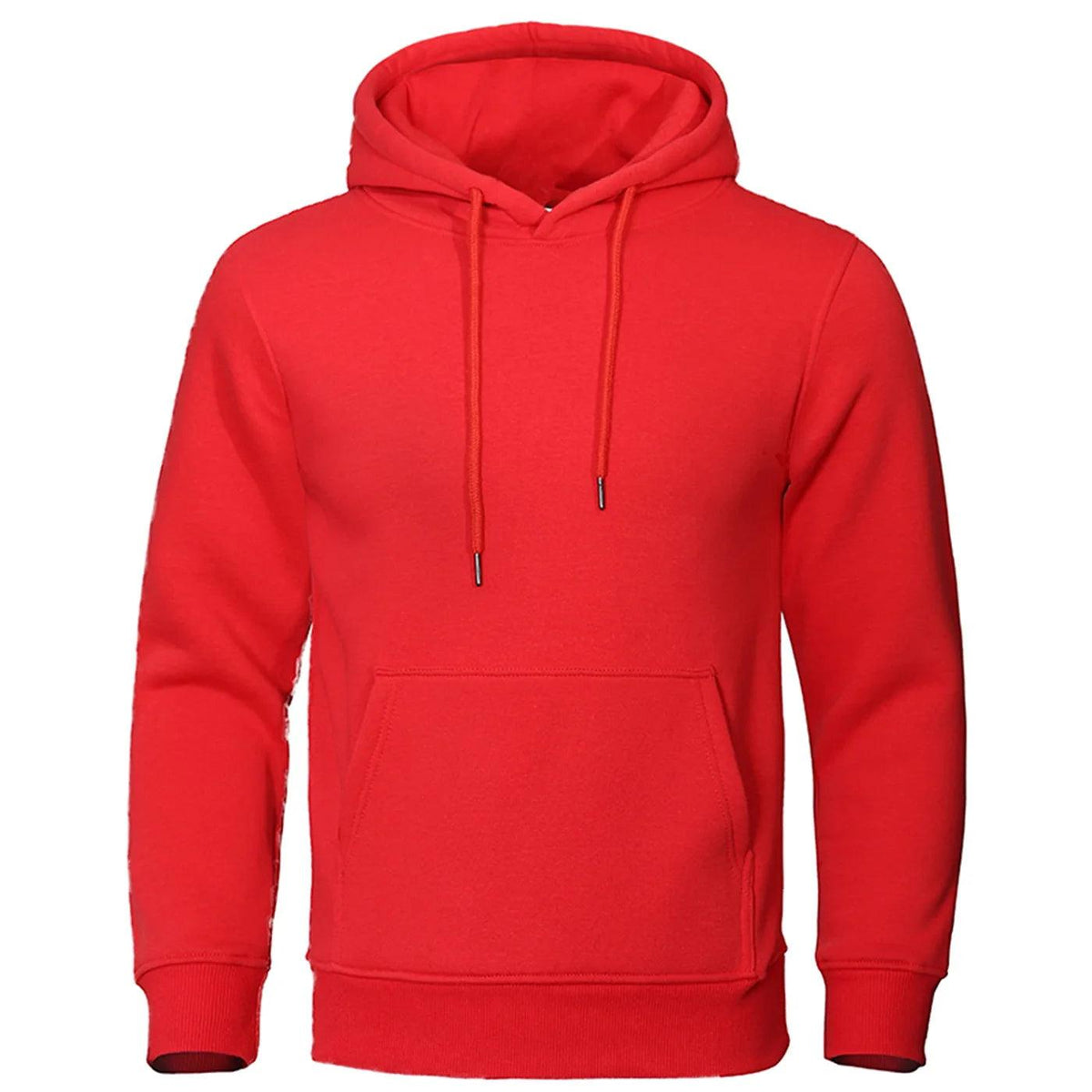 Męska bluza polarowa z kapturem – ciepły sweter na jesień i zimę – wygodny krój – casualowa odzież streetwearowa | Sansoti