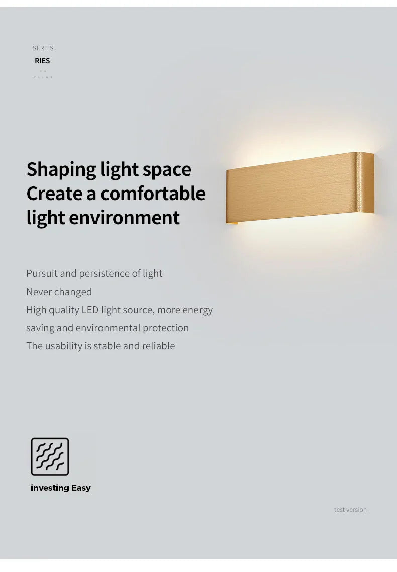 Ultra-thin Design Wall Lamp APHRODITE — Modern Aluminum LED Wall Lighting with Acrylic Shade | Sansoti