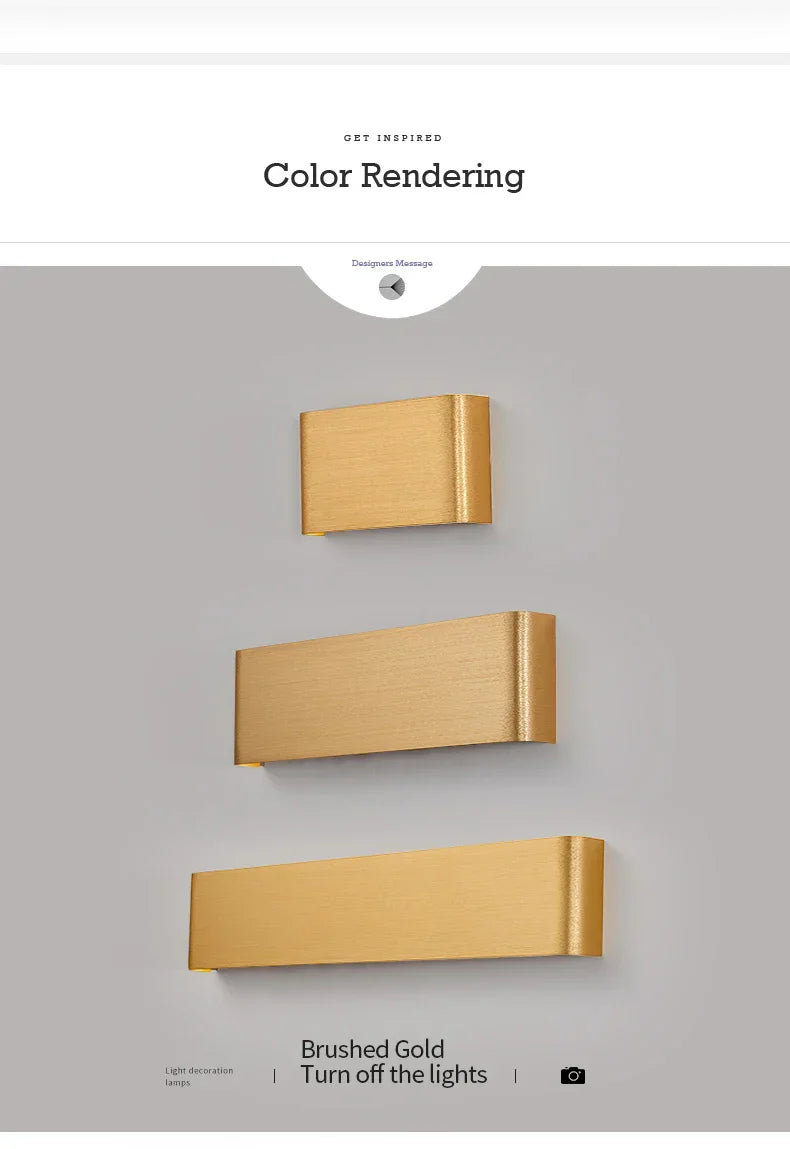 Ultra-thin Design Wall Lamp APHRODITE — Modern Aluminum LED Wall Lighting with Acrylic Shade | Sansoti