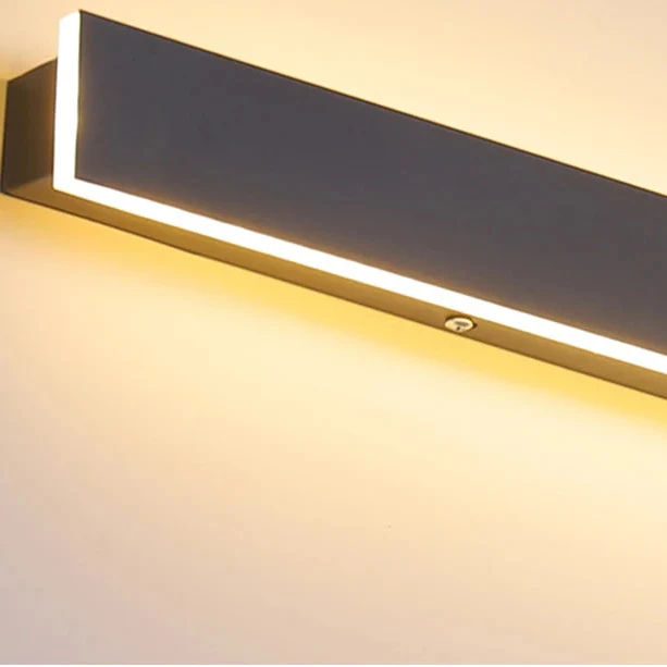 Linear Outdoor Wall Light LED Metal Black IP65 Waterproof for Garden Patio Facade Modern Outdoor Lighting | Sansoti