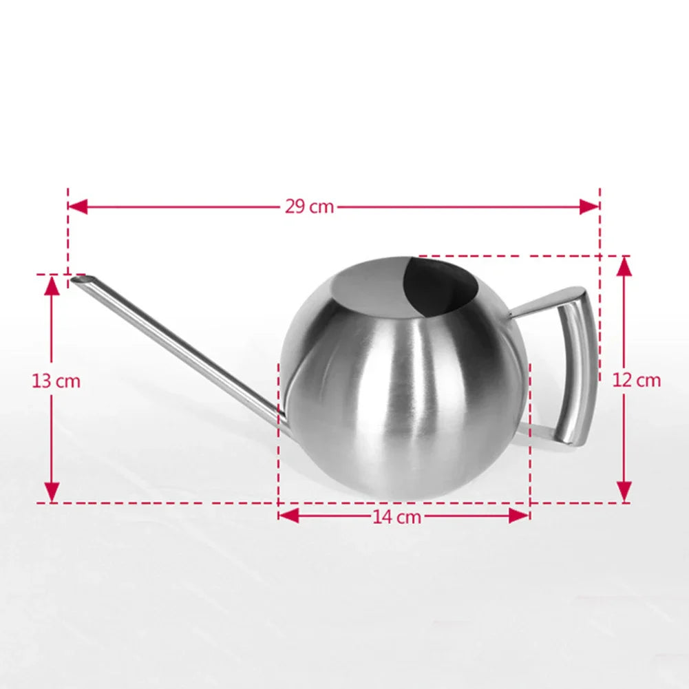Minimalist Watering Can Ø 29 cm Stainless Steel for Indoor Plants 1500 ml | Sansoti