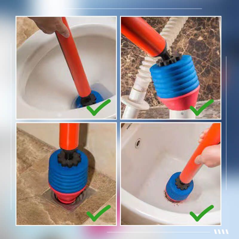 High-Pressure Toilet Plunger – Fast & Effective Clog Remover | Sansoti