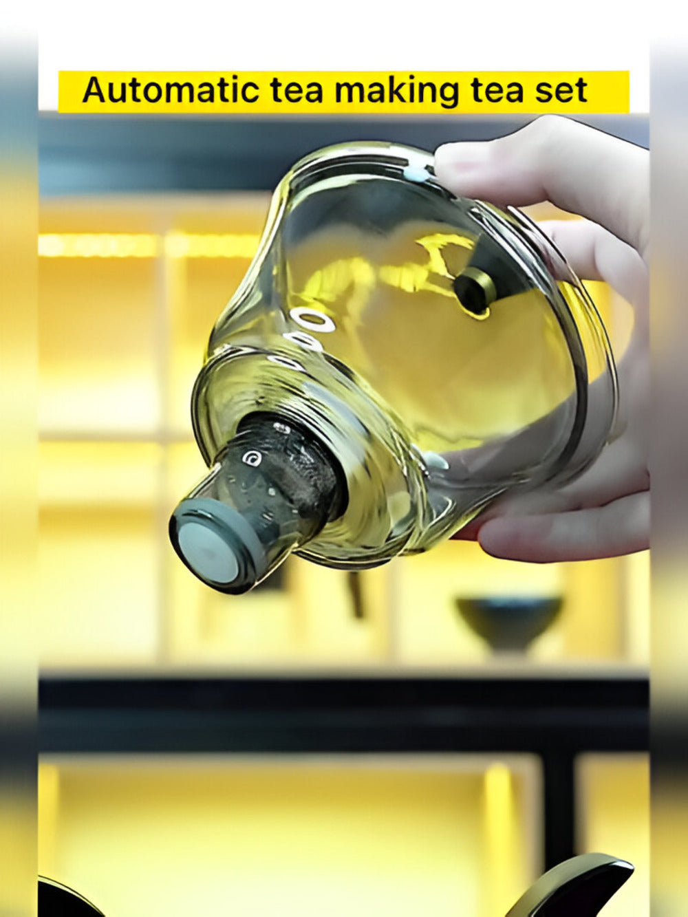 Glasteekanne mit Teefilter, magnetisches Tropfsystem, 600 ml | Sansoti