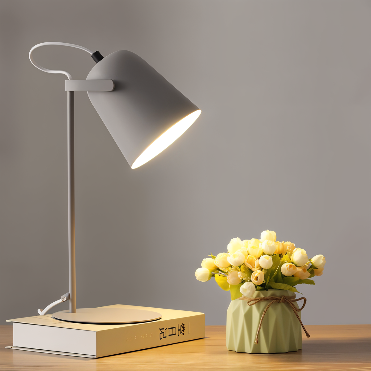 Macaron Desk Lamp with Adjustable Arm | Scandinavian Design | Sansoti