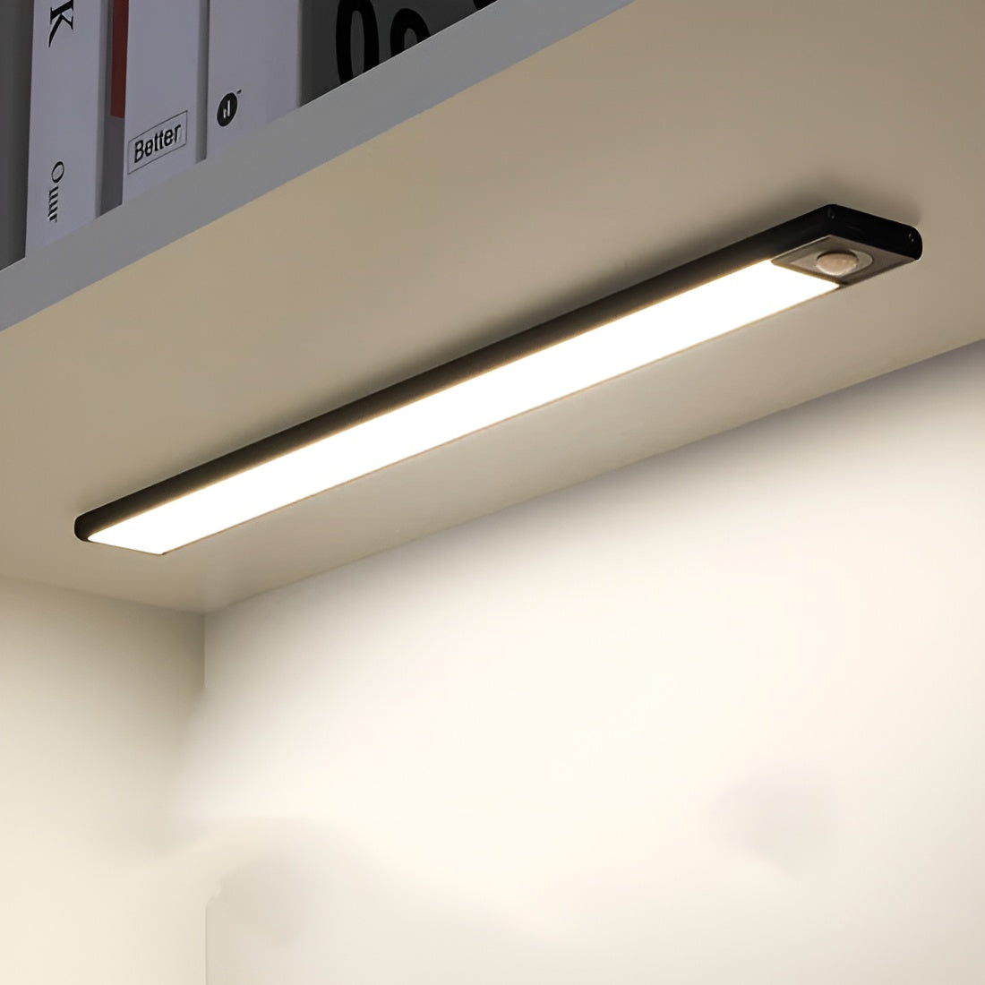 LED Cabinet Lighting Motion Sensor Rechargeable Aluminum White 20 30 40 cm Cabinet Lamp Wireless Under Cabinet Lighting | Sansoti