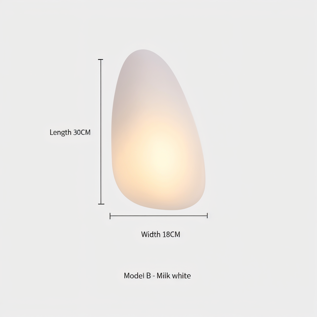 Glass Wall Lamp LED Warm Light Metal Edge Living Room Bedroom Hallway Scandinavian Design Modern Interior | Sansoti