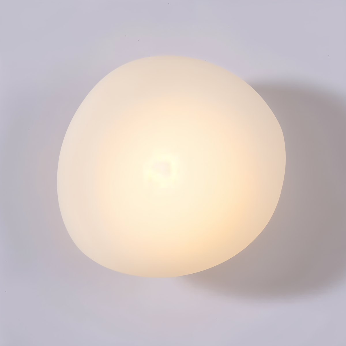 Glass Wall Lamp LED Warm Light Metal Edge Living Room Bedroom Hallway Scandinavian Design Modern Interior | Sansoti