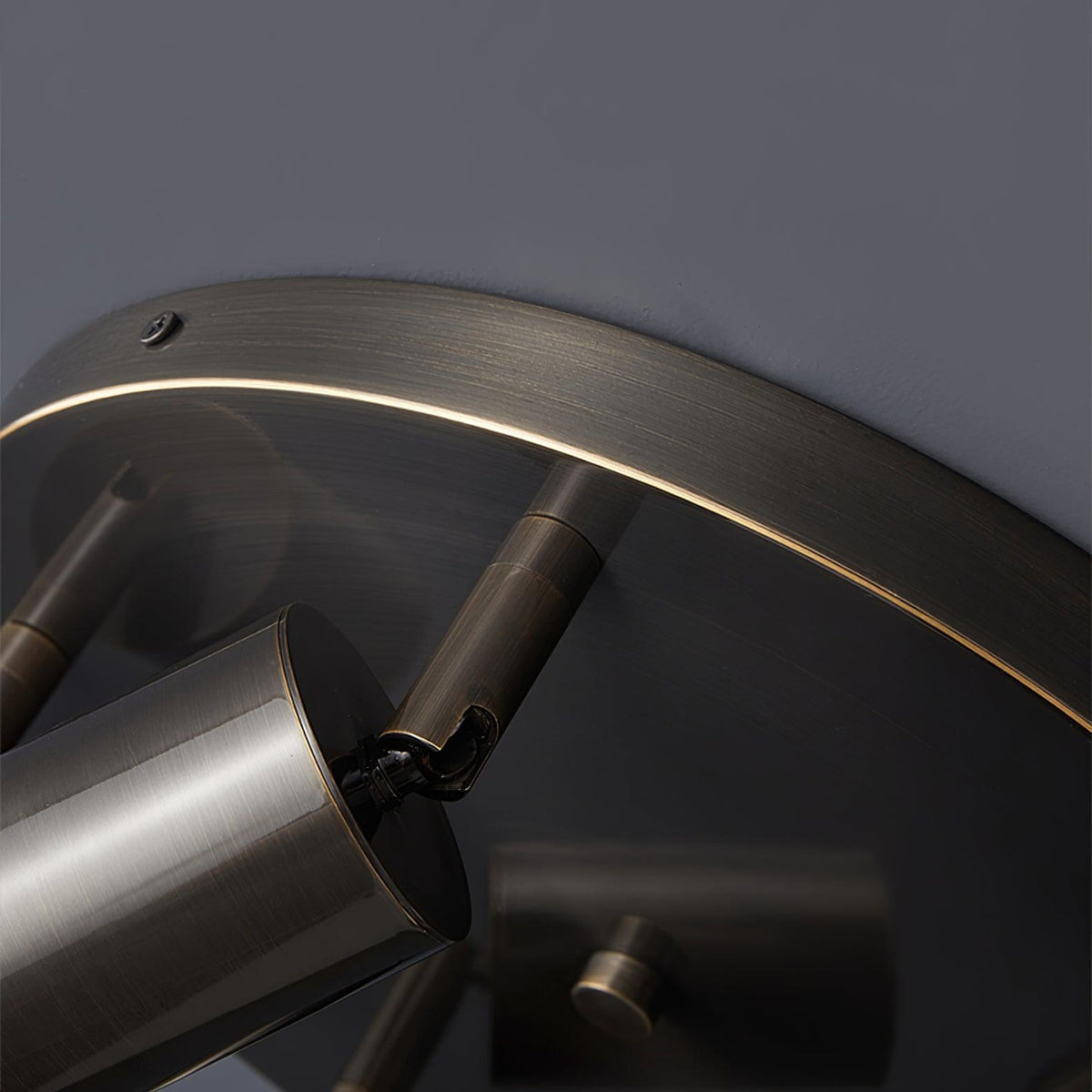 Deckenleuchte Metall Stehlampe mit Messing-Finish Industrieller Kronleuchter 3 oder 5 Lichtquellen GU10 Fassung 25W pro Lampe Moderne Hängelampe Kupferfarben Schwarz | Sansoti