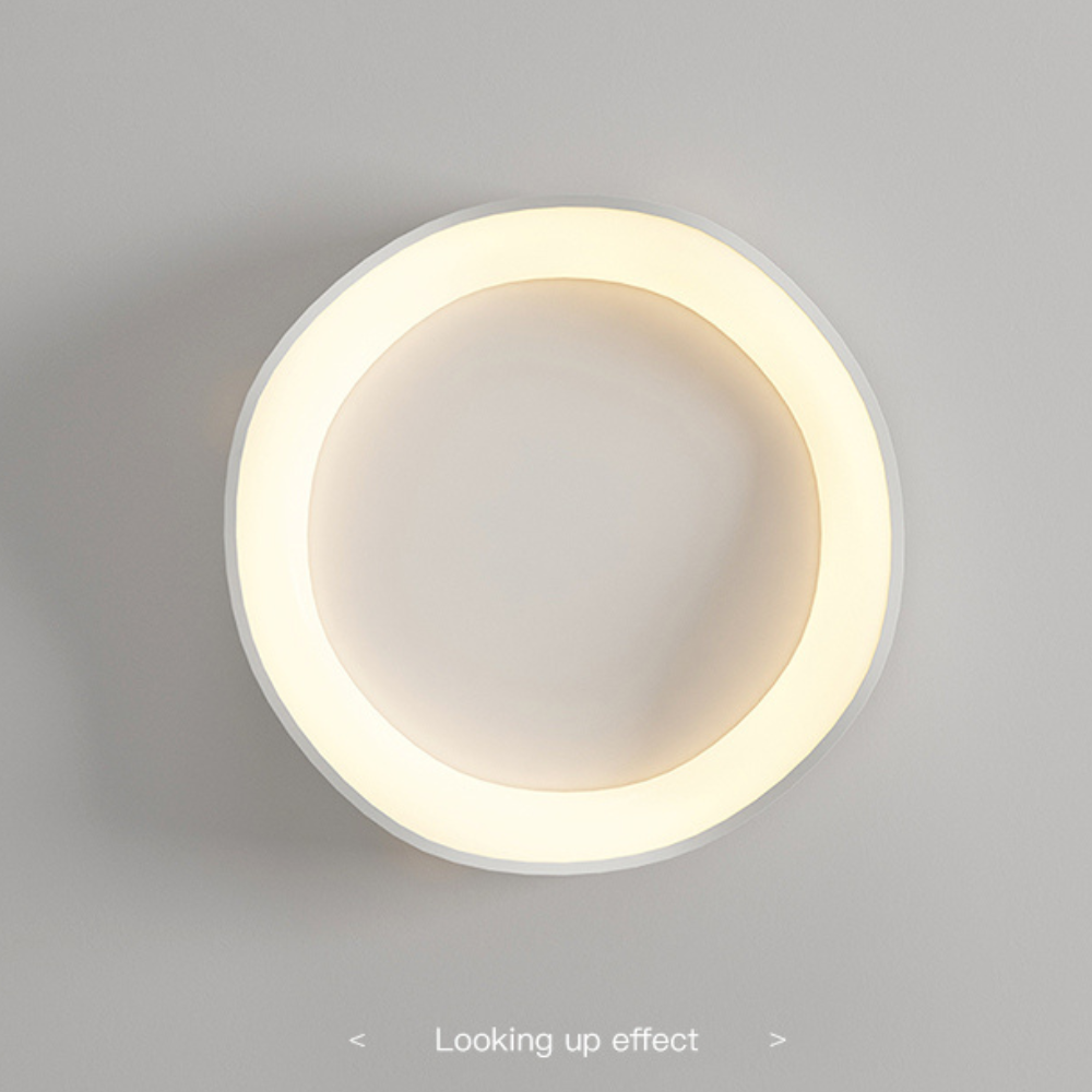 Japandi LED Ceiling Lamp Dimmable Remote Control Round 40cm 50cm Iron Acrylic | Sansoti