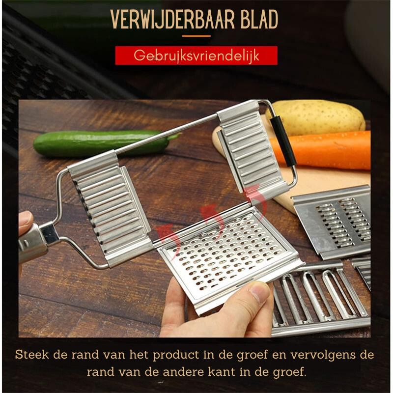Vegetable Slicer with Ergonomic Handle and Multifunctional Blades for Efficient Kitchen Work | Sansoti