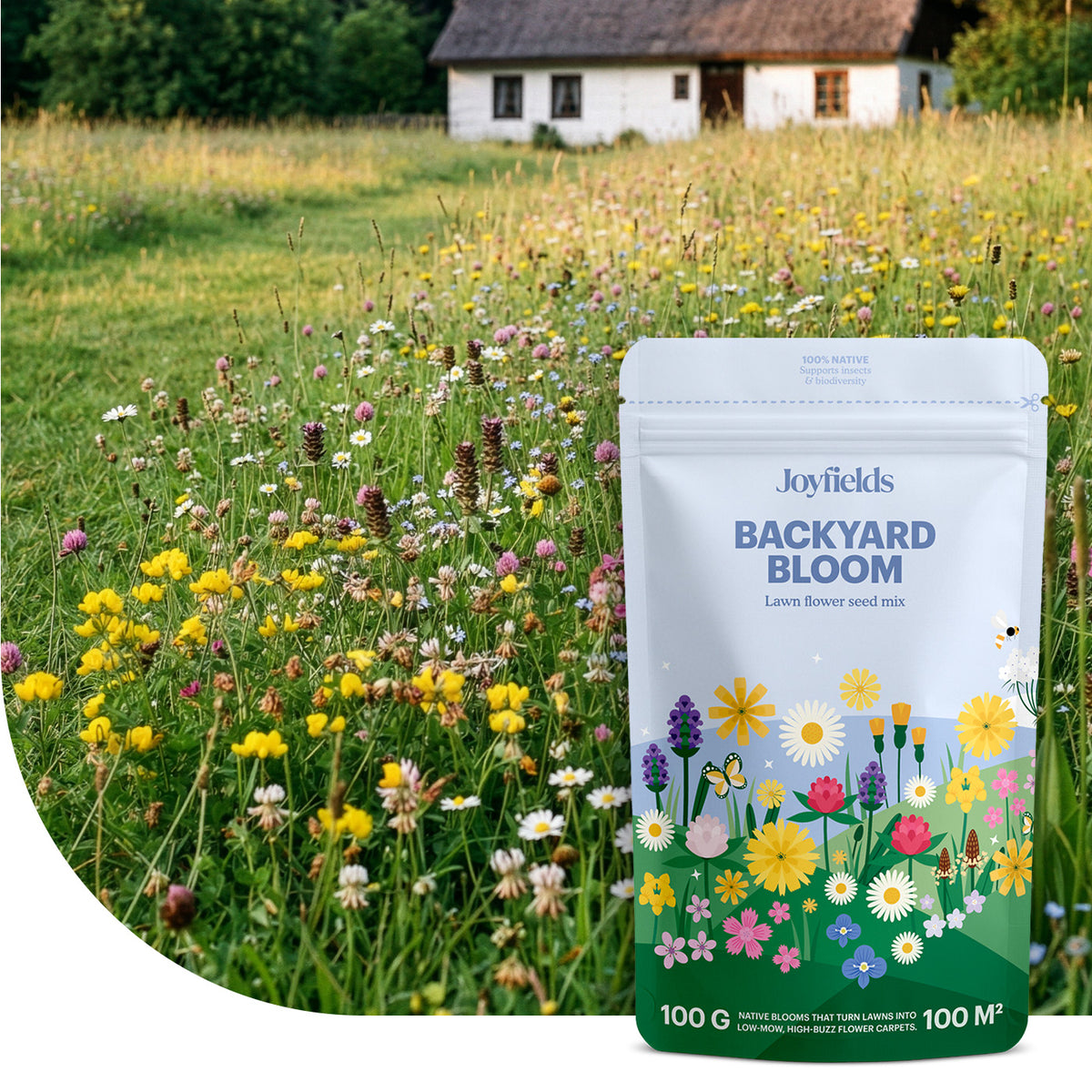 Backyard Bloom - Inheems bloemrijk gazonmengsel