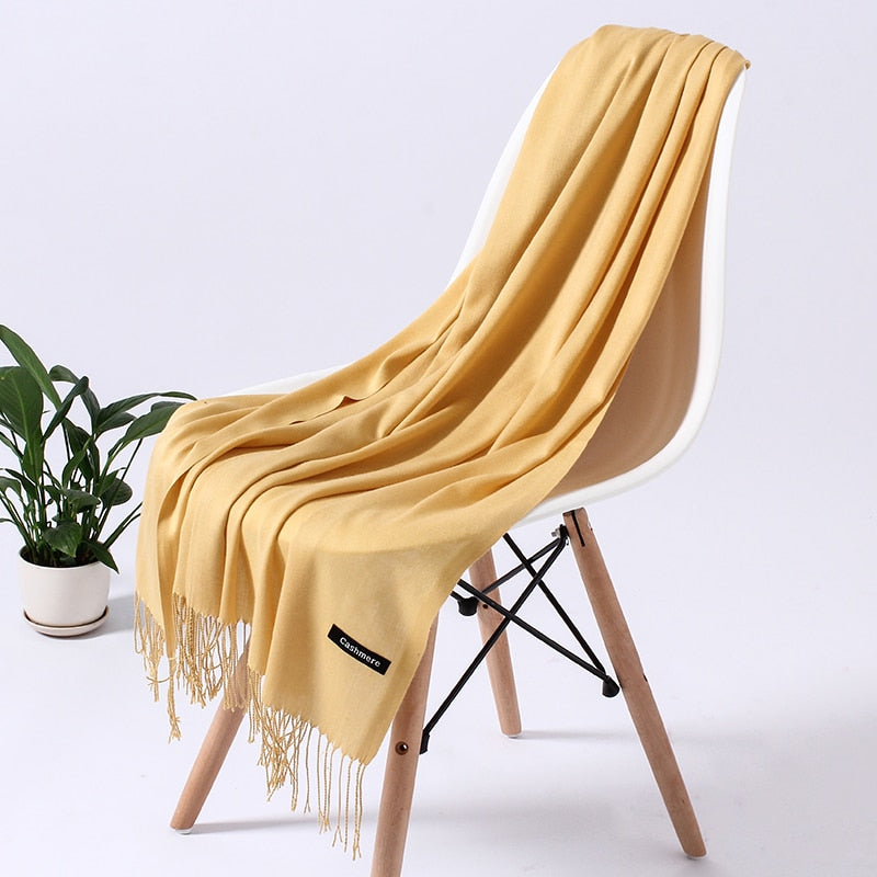 Wintersjaal Dames Zachte Polyester Warmte Elegant Halssjaal Schoudersjaal Drapeerbaar Oversized Winteraccessoire | Sansoti