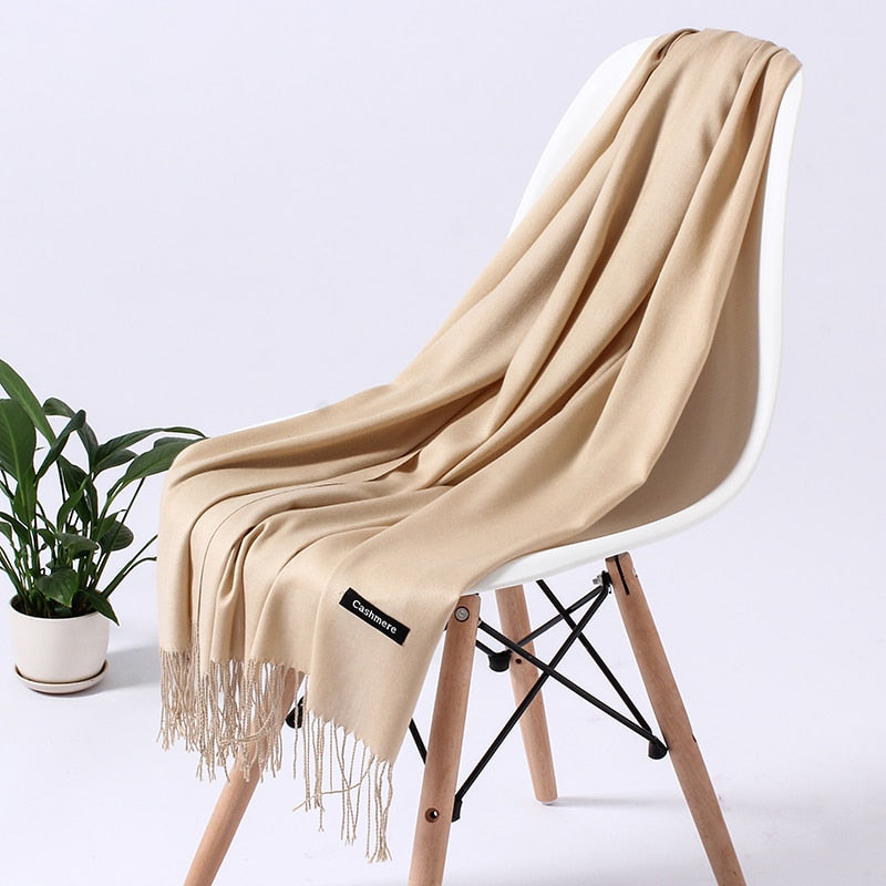 Wintersjaal Dames Zachte Polyester Warmte Elegant Halssjaal Schoudersjaal Drapeerbaar Oversized Winteraccessoire | Sansoti