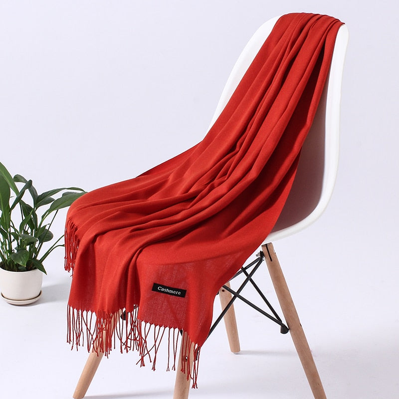 Wintersjaal Dames Zachte Polyester Warmte Elegant Halssjaal Schoudersjaal Drapeerbaar Oversized Winteraccessoire | Sansoti