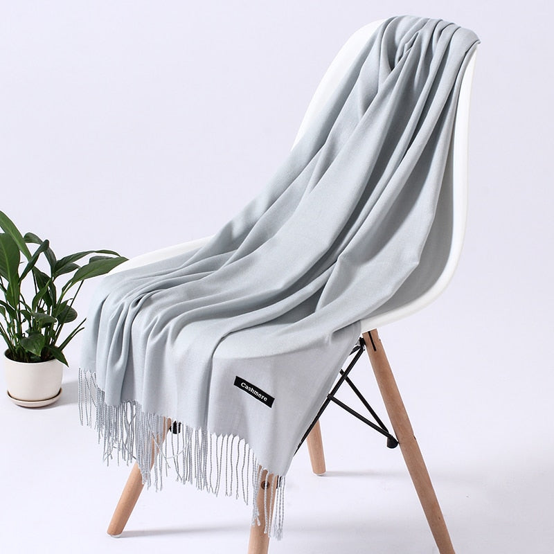 Wintersjaal Dames Zachte Polyester Warmte Elegant Halssjaal Schoudersjaal Drapeerbaar Oversized Winteraccessoire | Sansoti