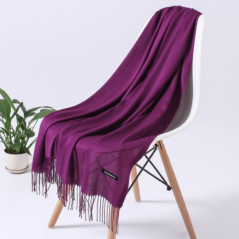 Wintersjaal Dames Zachte Polyester Warmte Elegant Halssjaal Schoudersjaal Drapeerbaar Oversized Winteraccessoire | Sansoti