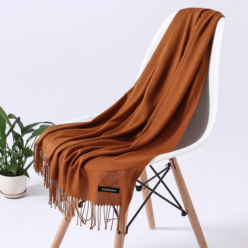 Wintersjaal Dames Zachte Polyester Warmte Elegant Halssjaal Schoudersjaal Drapeerbaar Oversized Winteraccessoire | Sansoti