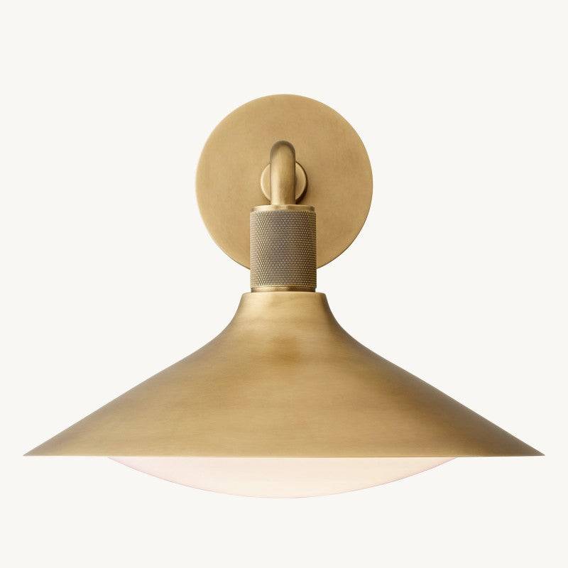 Wandlamp Messing Melkglas Taps Modern Industrieel Dimbaar Sfeerlicht Slaapkamer Woonkamer Hal Wandverlichting | Sansoti