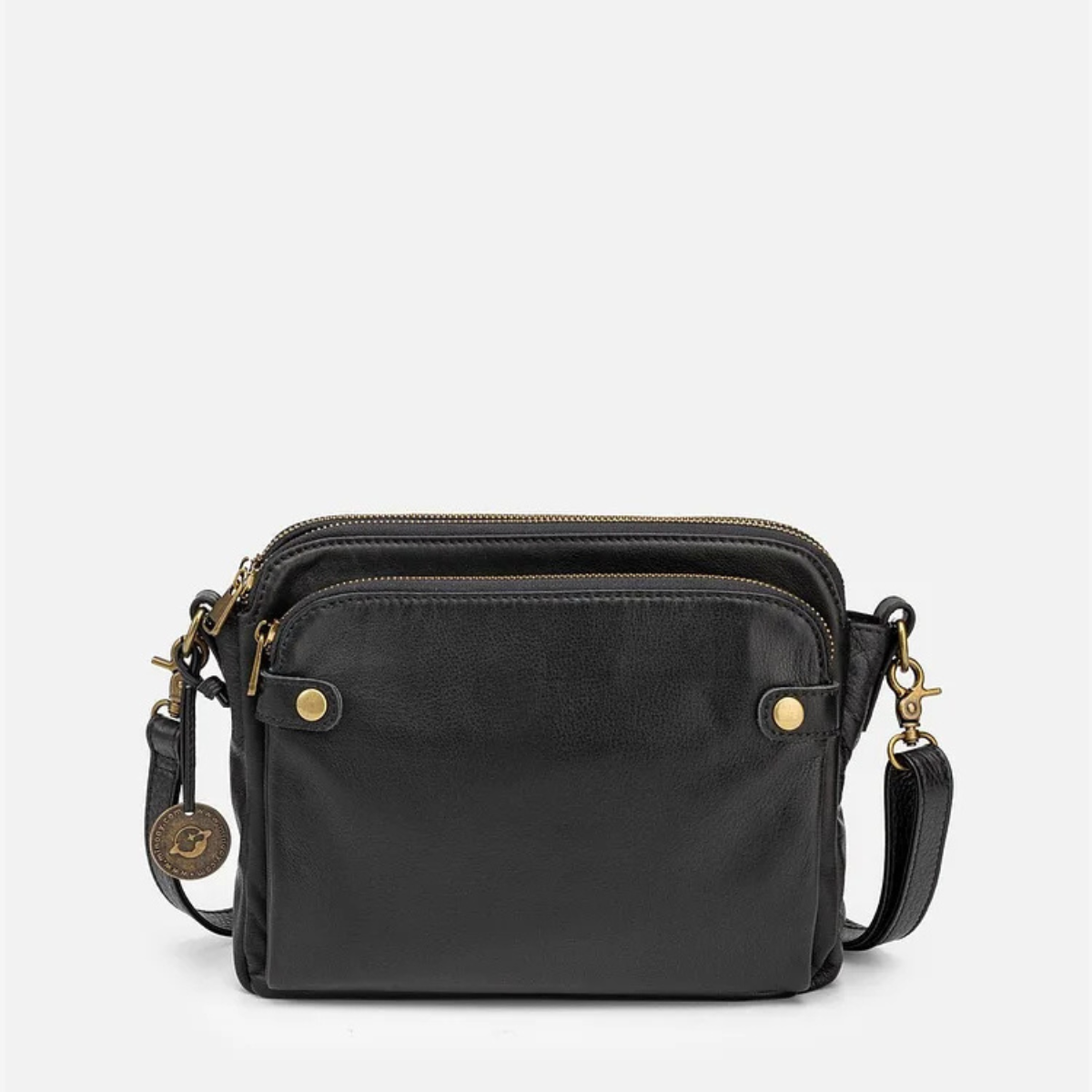 Lederne Umhängetasche mit integriertem Portemonnaie, 9 Kartenfächer, kompakt, für den täglichen Gebrauch, Crossbody-Tasche für Damen | Sansoti