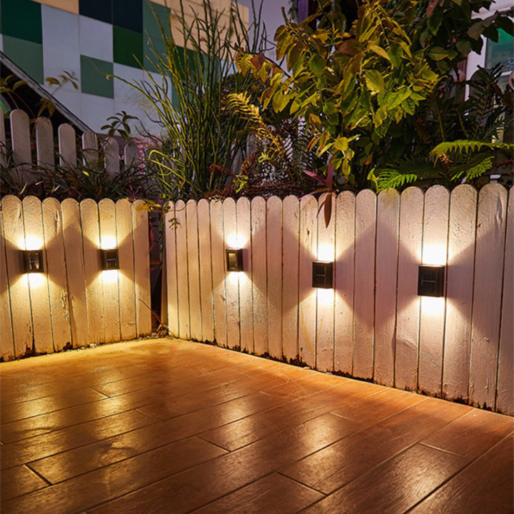 Solar LED Outdoor Wall Light Warm White Light Waterproof IP65 Garden Lighting Solar-Powered Motion Sensor | Sansoti