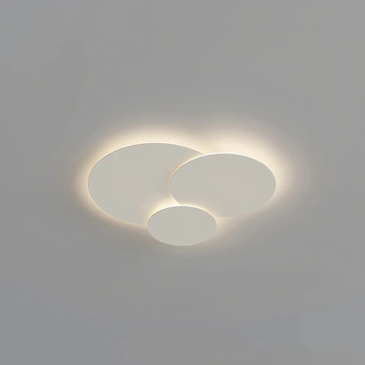 LED Ceiling Lamp Adjustable Discs White Dimmable Living Room Bathroom Modern Designer Lamp Ceiling Lighting with Remote Control | Sansoti