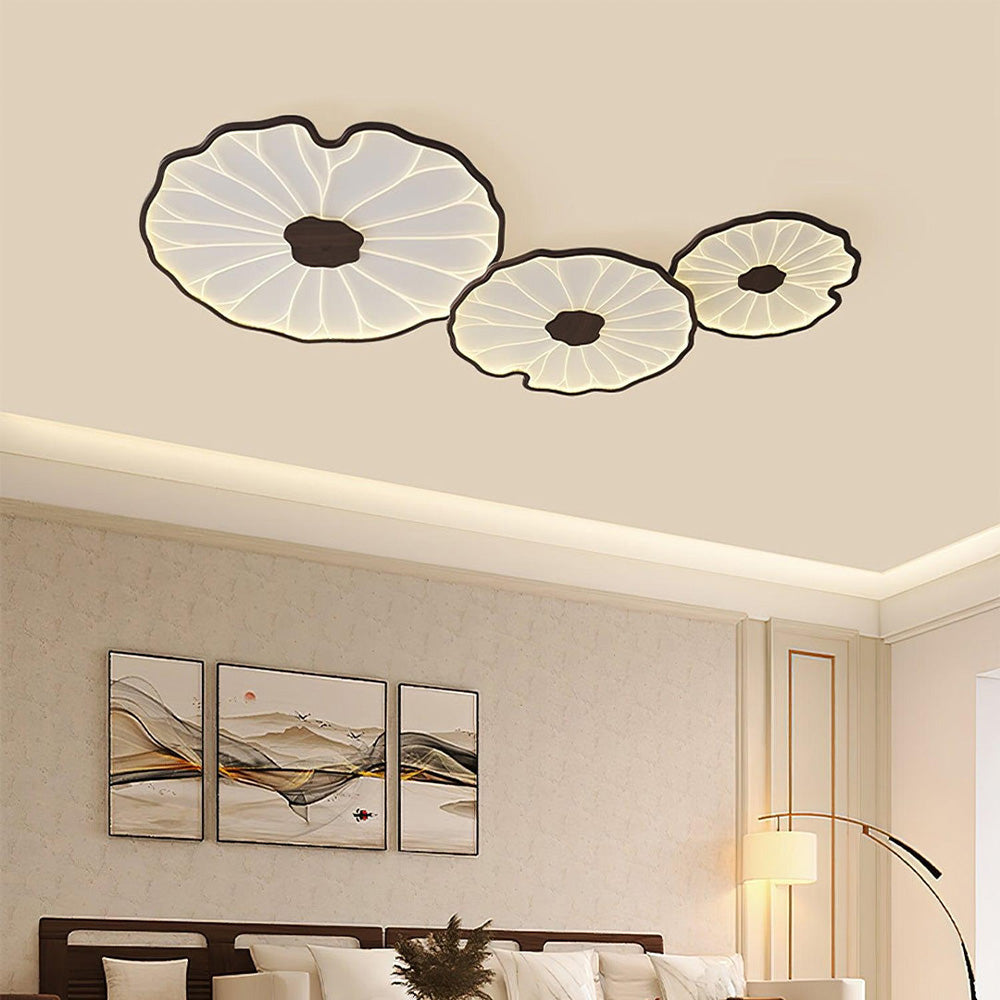 Deckenleuchte Lotusblätter Acryl LED Modern Rund Wohnzimmer Schlafzimmer Flur | Sansoti