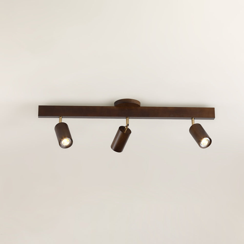 Éclairage Rail en Bois LED Plafonnier Applique Naturel Moderne Salon Salle à Manger | Sansoti