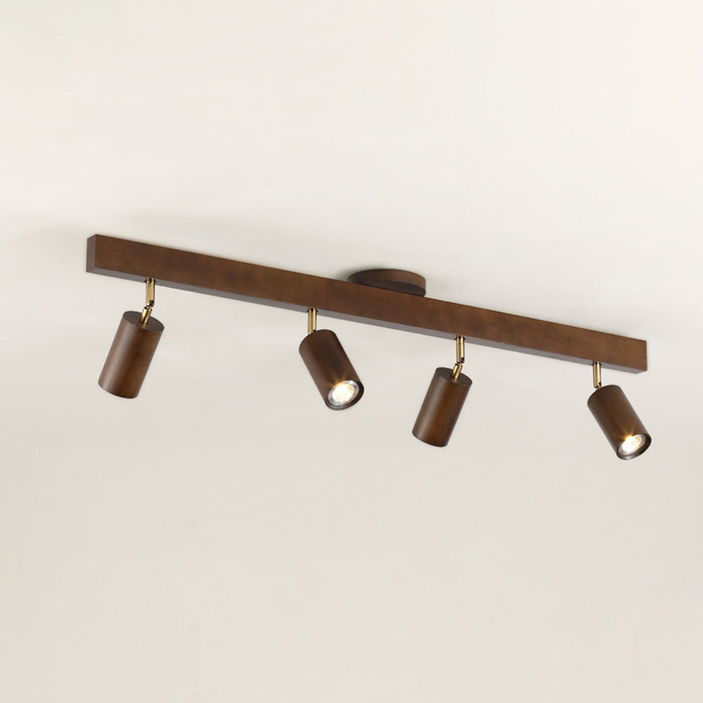 Éclairage Rail en Bois LED Plafonnier Applique Naturel Moderne Salon Salle à Manger | Sansoti